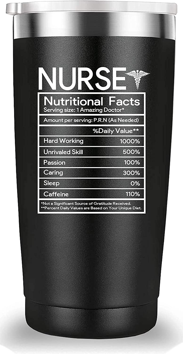 Nurse Nutritional Facts Travel Mug Tumbler. Nurse Gifts. Funny Nurses Nurse Nutritional Facts Travel Mug Tumbler. Nurse Gifts. Funny Nurses