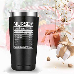 Nurse Nutritional Facts Travel Mug Tumbler. Nurse Gifts. Funny Nurses 2 3 2
